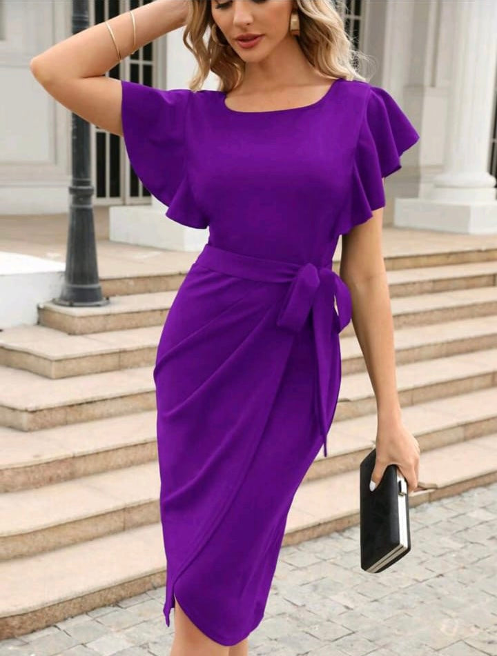 Vestido tono morado