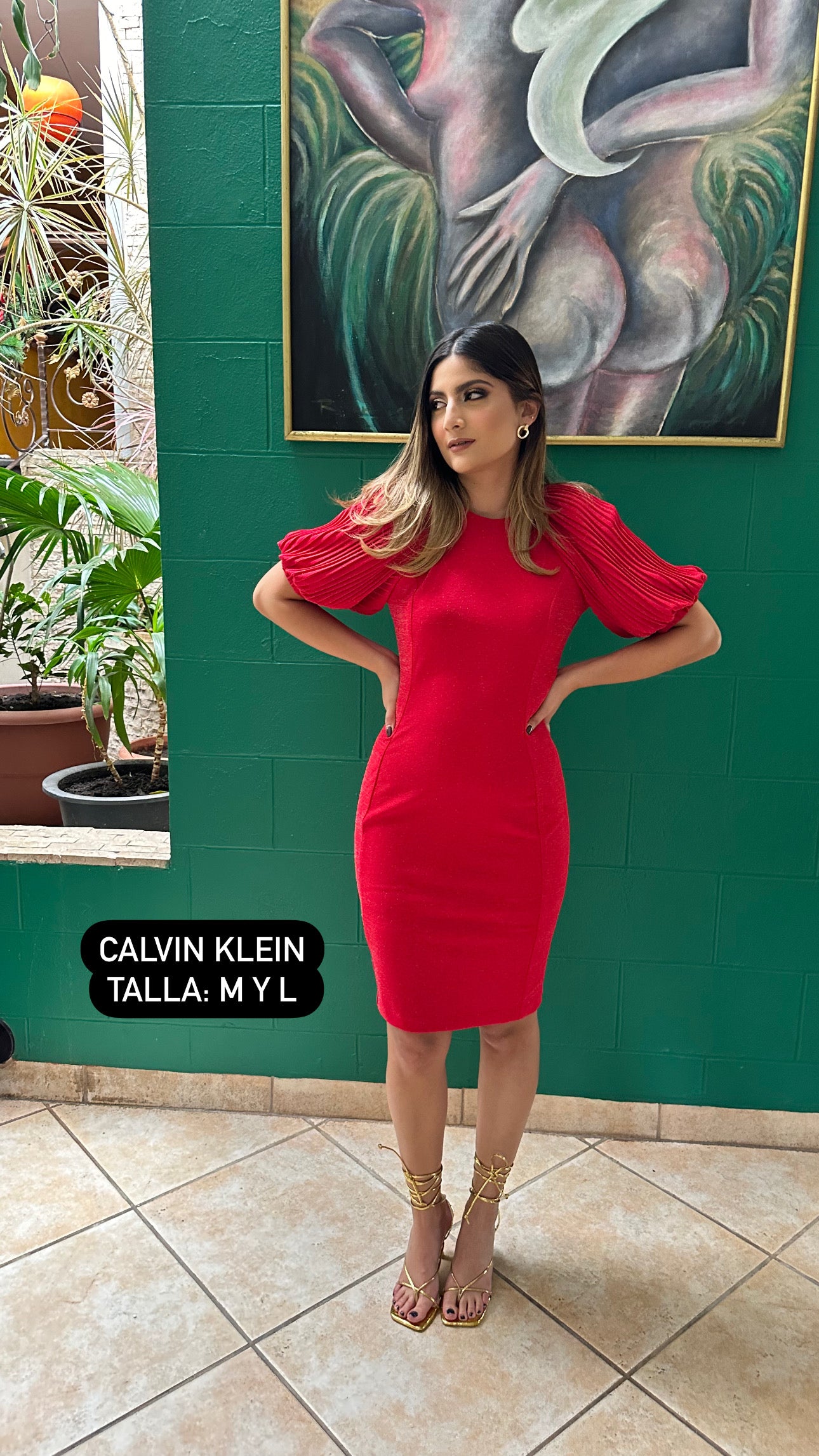 Calvin Klein Red Dress