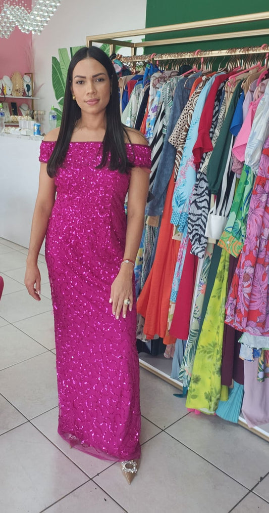 Vestido fucsia